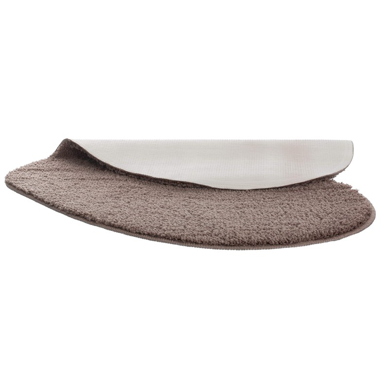 Brandsseller Heart Bath Mat, 70 x 80 cm, Taupe