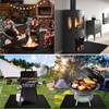 Large Size 39 * 47 Inch Fire-Resistant Barbecue Mat, Double-Sided