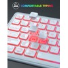 Wireless Keyboard and Mouse - RGB Backlit, Rechargeable & Light