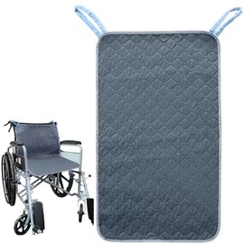 MatFirsmo Waterproof Chair Pads for Incontinence, Reusable Washable Wheelchair Pads for Seat with Handles, Highly Absorbent Wheelchair Cover for Adults and Elderly 35.4" x 19.68"