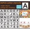 36 Pcs Painting Stencil Template Kit - Uppercase Letters and