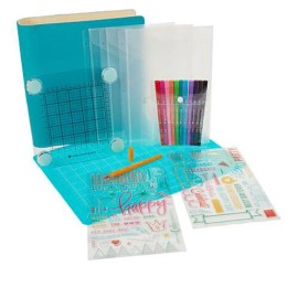 Diamond Press HSN Diamond Press Celebration Markers Stamp Kit With Storage, Navy