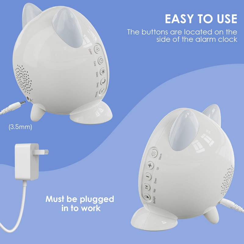 Toddlers Sleep Training Clock, Kids Alarm Clock with Night Light