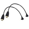 Seadream 2Pack 1Foot 90 Degree Up Angle Micro HDMI Male