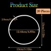 20Pcs Macrame Hoops Ring, BetterJonny 5 Inch Metal Craft Hoops
