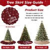 GUDELAK 72 Inch Christmas Tree Skirt, Buffalo Plaid Tree Skirt