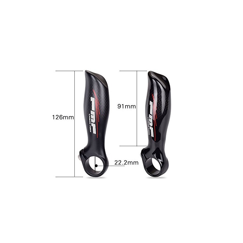 UPANBIKE Carbon Fiber Carbon Fiber Bicycle Bar End 22.2mm Bar
