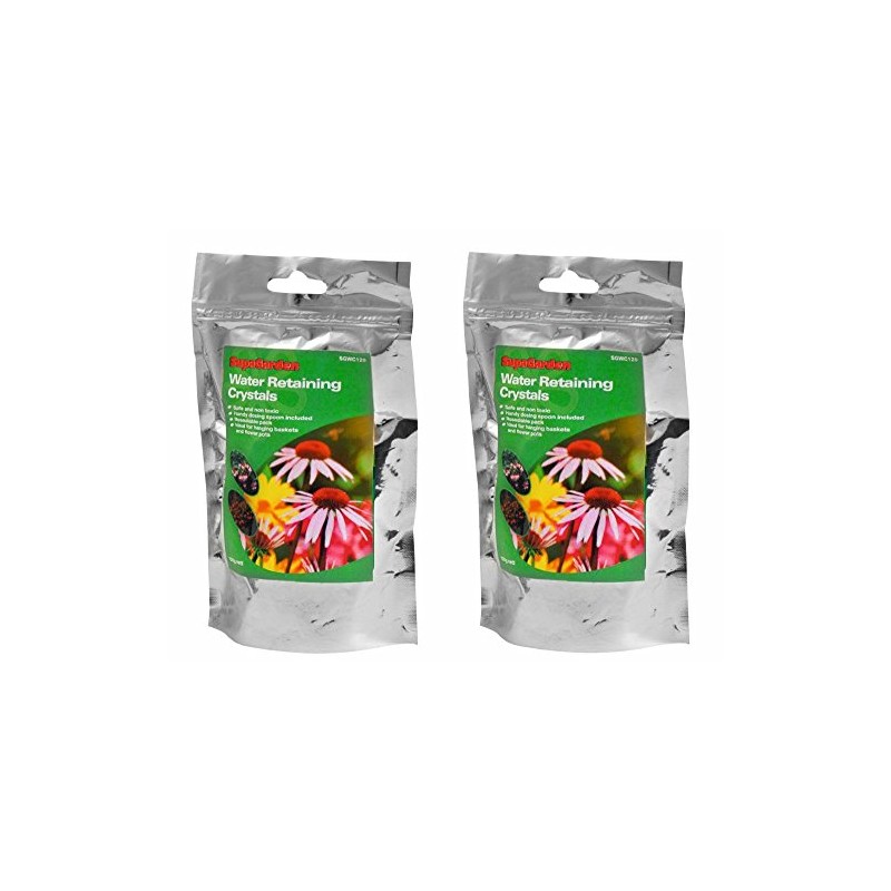 2 Packs of 120g Supagarden Water Retaining Crystal Packets