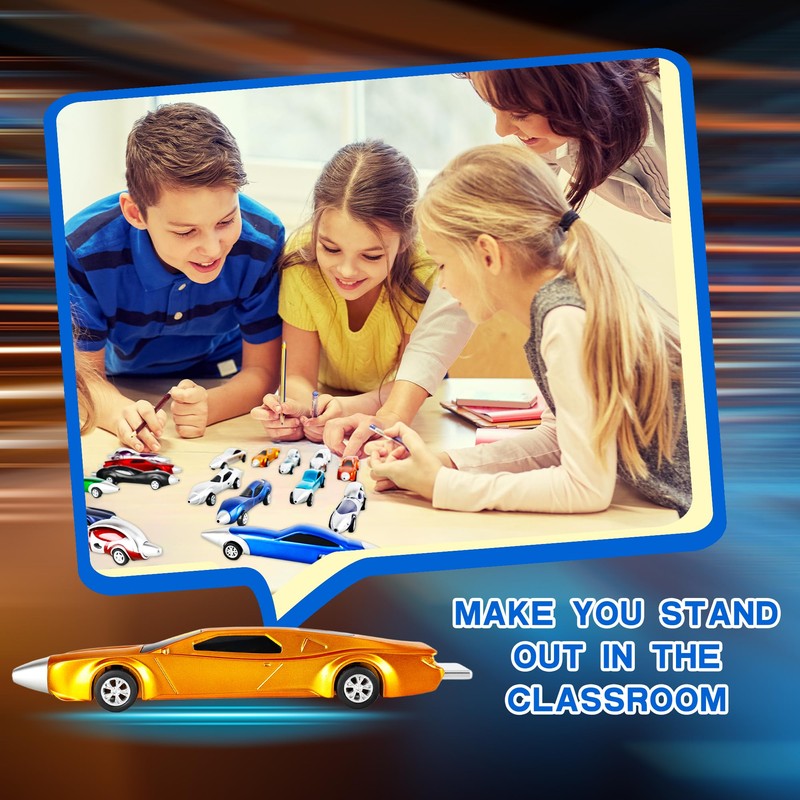 Spaluck 32 Pcs Car Pen Bulk Fun Pens Racing Pen