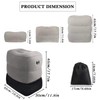 Inflatable Footrest Cushion for Travel, Gadgets Travel Footrest for Airplane,