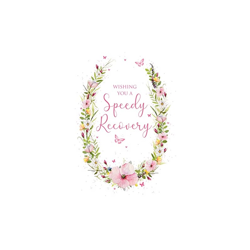 Wishing You a Speedy Recovery Card Pretty Floral Card by