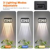 Brightever Solar Address Signs, House Number for Outside Waterproof, 3-Color