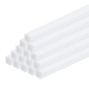 sourcing map 15pcs Plastic Model Tube ABS Square Tube 2x2x250mm