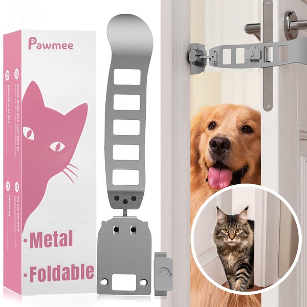 Pawmee Adjustable Cat Door Strap, Cat Door Clamp Latch, Viilich