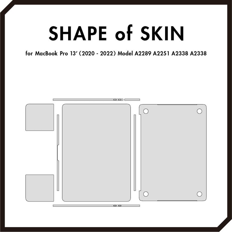 wraplus Skin Seal Compatible with MacBook Pro 13 inch M2