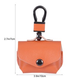 OSALADI 2pcs Simple Imitation Leather Earphone Case Cover for Portable Protective Case Buckle for Easy Carrying Precise Cut for Charging Without Removal Earphone Protector