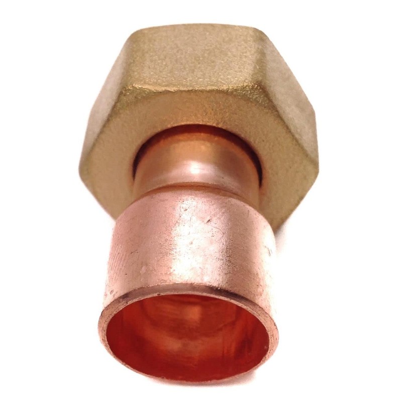 End Feed Straight Tap Connector - 15mm x 1/2" BSP