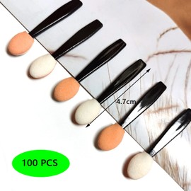 Eyeshadow Brush with Box, Eyeshadow Applicators Sponge Applicator Eyeshadow Sponge Brush, Eye Makeup Tools (4.7cm, White)