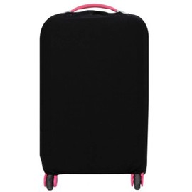 Sewroro Luggage Cover Suitcase Protector Washable Suitcase Protector Black Elastic Travel Luggage Cover for 22-24 Inches (M Travel