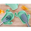 Ceramic Spoon Rest for Stove Top, Cactus Cute Spoon Rest