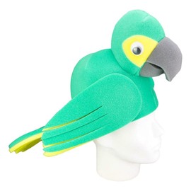 FOAM PARTY HATS: Parrot Hat - Handmade Parrot Hat - Parrot Party Hat - Animal Costume Hat - Photo Booth Props - Bird Party Hat