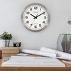 La Crosse Technology WT-3161WH-INT 16 Inch Stainless Steel Atomic Clock-White