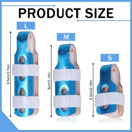 Fingerschiene, 3 Stück, Fingerlinge Fingerschutz, Fingerglätter Finger Schiene Stabilisator, Weicher Bequemer Fingerstütze, Linderung Schmerzen, Fur Zeigefinger, Mittelfinger, und Ringfinger, S,M,L