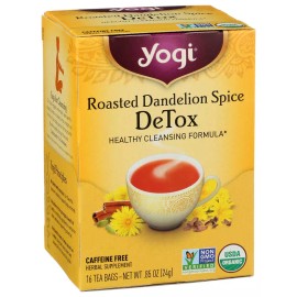 Yogi  Tea Organic Roasted Dandelion Spice Detox  16 Ct