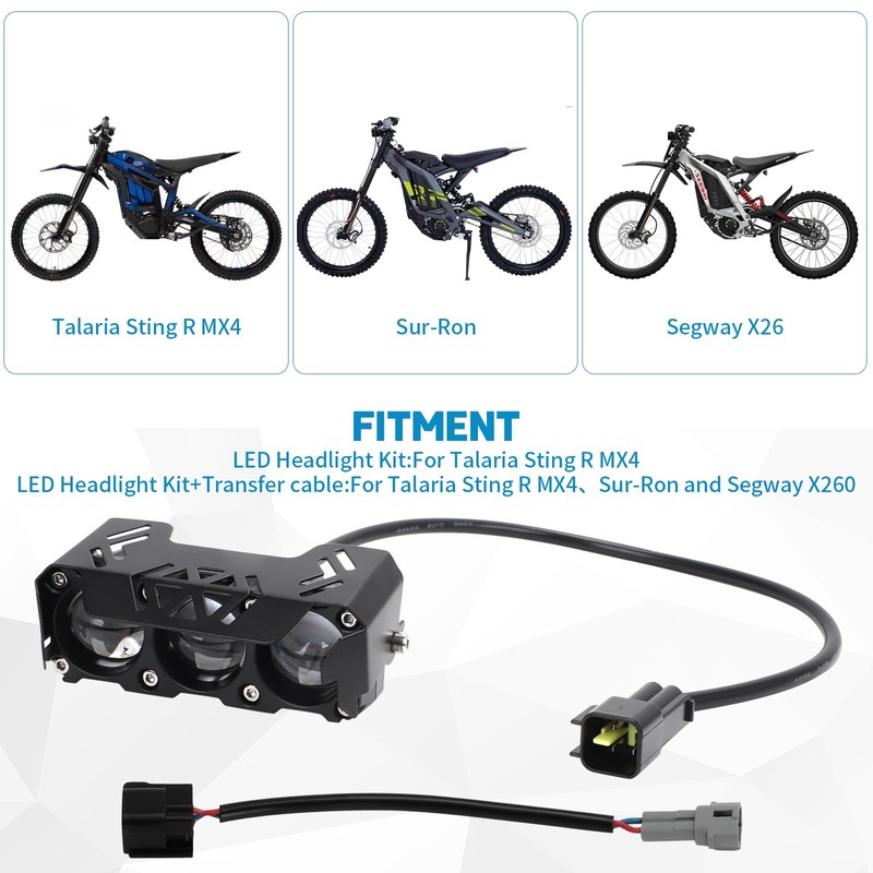 Alpha Rider LED Headlight Kit for Talaria Sting R MX4/Sur-Ron