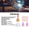 9Pcs/Set TIG Gas Lens Collets Body Brass Nozzle Ceramic Cup