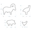 1/10 Scale NRA/IHMSA Metallic Silhouette Targets - 20pc Air Rifle/Pistol
