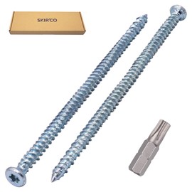 SKIR'CO (Pack of 20) Zinc Plated 7.5 x 152mm Concrete Screws Countersunk Masonry Screws Frame Fixing Screw