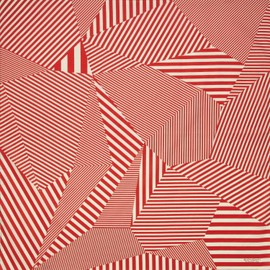 Sanyo Shoji 06-051031 Furoshiki Furoshiki Stripe (Red) 24 Width