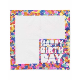 American Greetings Confetti Birthday Party Supplies, Paper Napkins (50-Count)