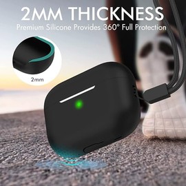 USTIYA Funda for AirPods Pro 2 Gen 2022,Case para Airpods Pro 2 2023 Silicona Protector Completa Hombres Mujeres con Estuche de Carga Inalámbrico...  