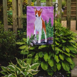 Caroline's Treasures SS8611GF Basenji Garden Flag Mailbox Flag Decorative Yard Flag Banner Outside Patio Artwork Yard Flower Beds, Garden Size, Multicolor