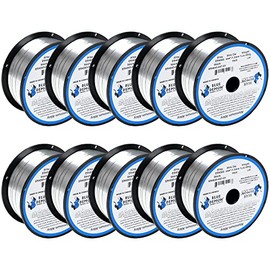 Blue Demon ER4043 X .047 X 1LB X 10 Pack MIG/GMAW General Purpose Aluminum Welding Wire, All Position with Silicon Additives, Formulated to Provide Porosity-Free, X-Ray Quality Welds