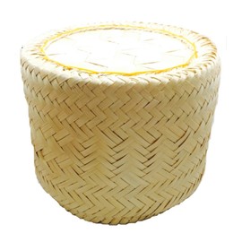 Littlevivi Handmade Serving Basket, Large, Original Bamboo Color