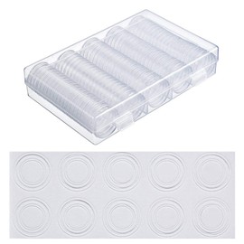 MUDOR 100 Coin Capsules, Coin Holders and 4 Sizes (20/25/27/30 mm) EVA Protective Gaskets, Storage Organizer Box with Plastic Coin Case Album for Coin Collecting Supplies