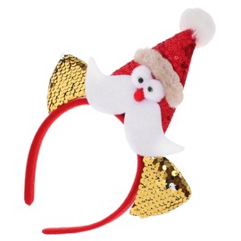 LIFKOME Christmas Santa Claus Style Headband Cute Novelty Hairband for Christmas Party Comfortable and Durable Party Accessory for Memorable Holiday Photos