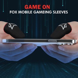Fundas para dedos de juego para teléfono celular [6 piezas], antihumedad, transpirable, funda para juegos, guantes para pulgar para League of Legend, PUBG, reglas de supervivencia, cuchillos (negro