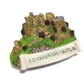 Edinburgh Castle Scotland Souvenir Collection 3D Fridge Refrigerator Magnet Hand Made Resin