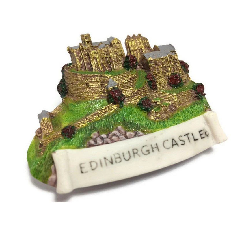 Edinburgh Castle Scotland Souvenir Collection 3D Fridge Refrigerator Magnet Hand