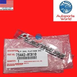Toyota GENUINE OEM TOYOTA 08-22 SEQUOIA PLATINUM CHROME EMBLEM NAMEPLATE 75442-0C010