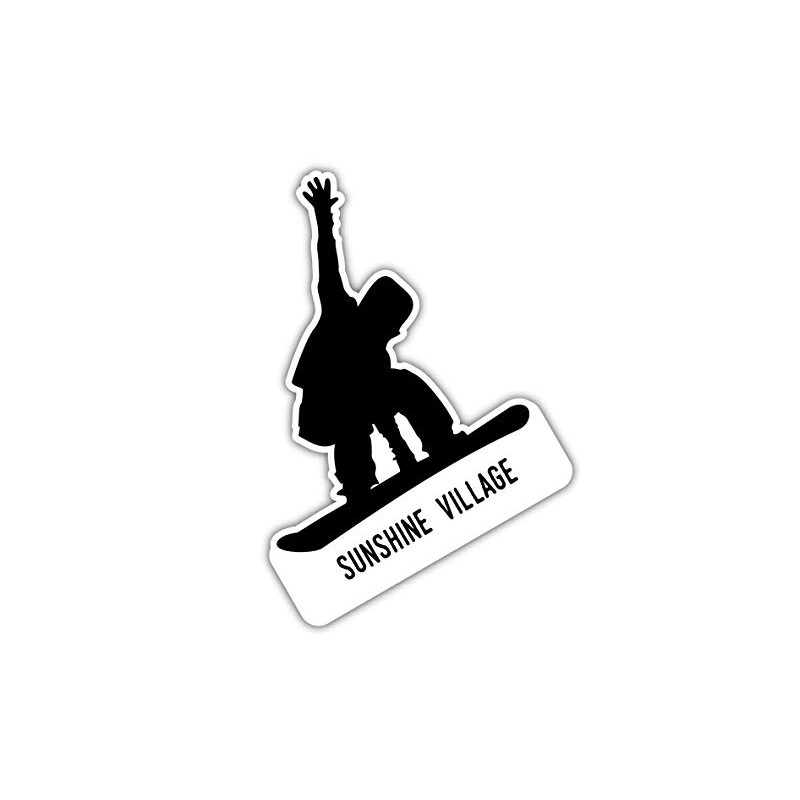 Sunshine Village Alberta Ski Adventures Souvenir 4 Inch Fridge Magnet