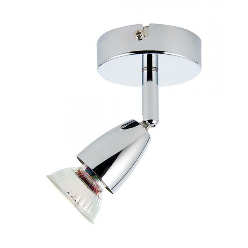 Endon Lighting 43277 Amalfi Single 50W Chrome Effect Plate Indoor