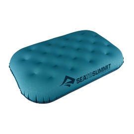 Sea to Summit - Aeros Ultralight Deluxe Pillow XL - Lightweight Inflatable Travel Pillow - Lock System - Ultra-Sil Zippered Pouch - For Camping & Bikepacking - 56 x 36 x 14cm - Aqua Blue - 130g