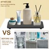 Water Absorbing Stone Tray for Sink (Dark Grey-1, 4 Pcs)