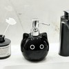 Hosoncovy Black Cat Ceramic Liquid Soap Dispenser with Pump,Pump Bottle