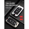 Ysbxitu 4 Buttons Metal Remote Key Fob Cover Fit for